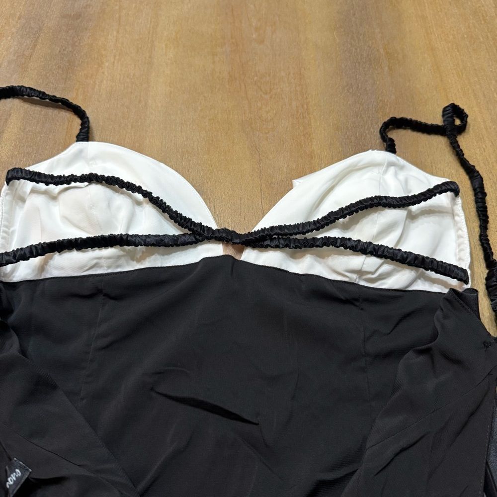 New For Love &‎ Lemons Rita Maxi Slip Dress Medium Rosetta Cup Satin Open Back - Picture 13 of 14